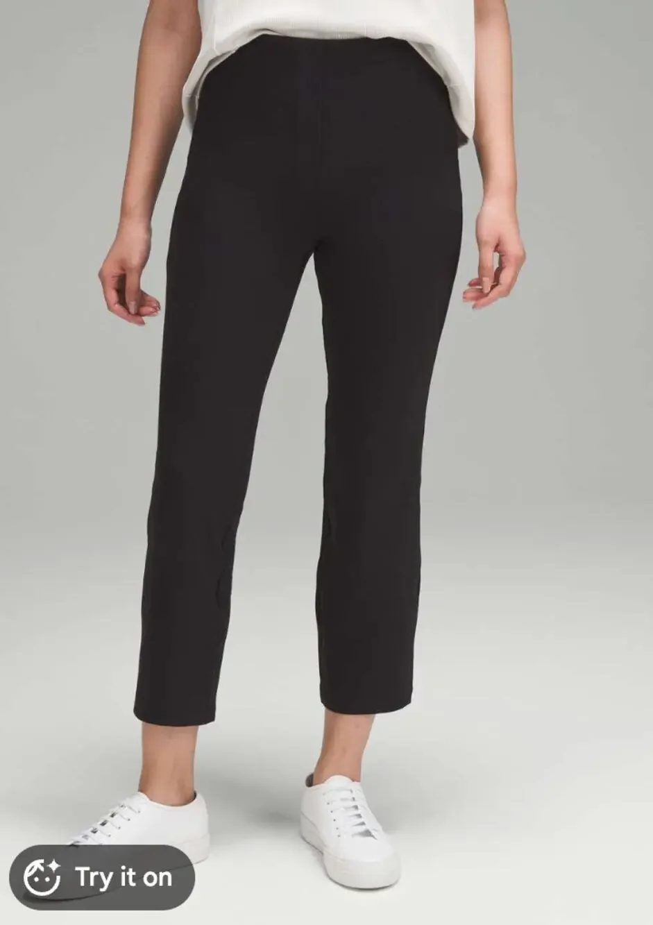 Lululemon Pants Womens 4 Smooth Fit Pull On High Rise Crop Straight Office Work